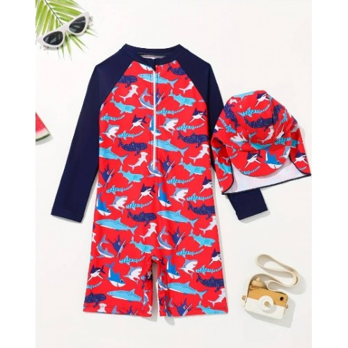 red shark swimwear